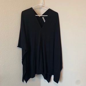 Black V shaped Poncho size Large